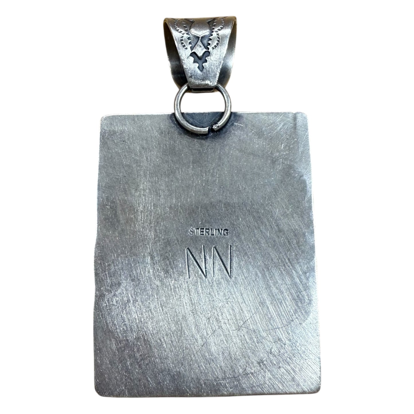 Turquoise Frame Pendant by Ned Nez