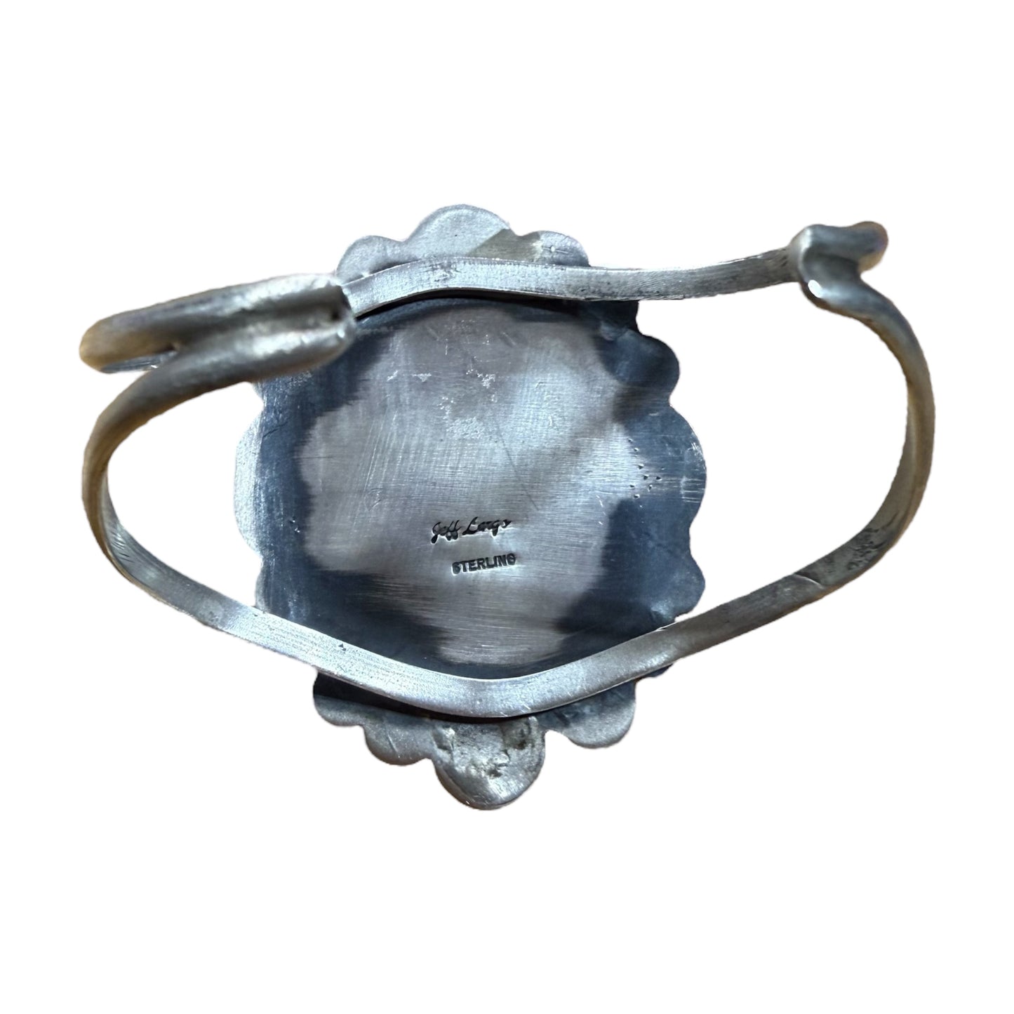 Turquoise Stone Cuff By Jeff Largo