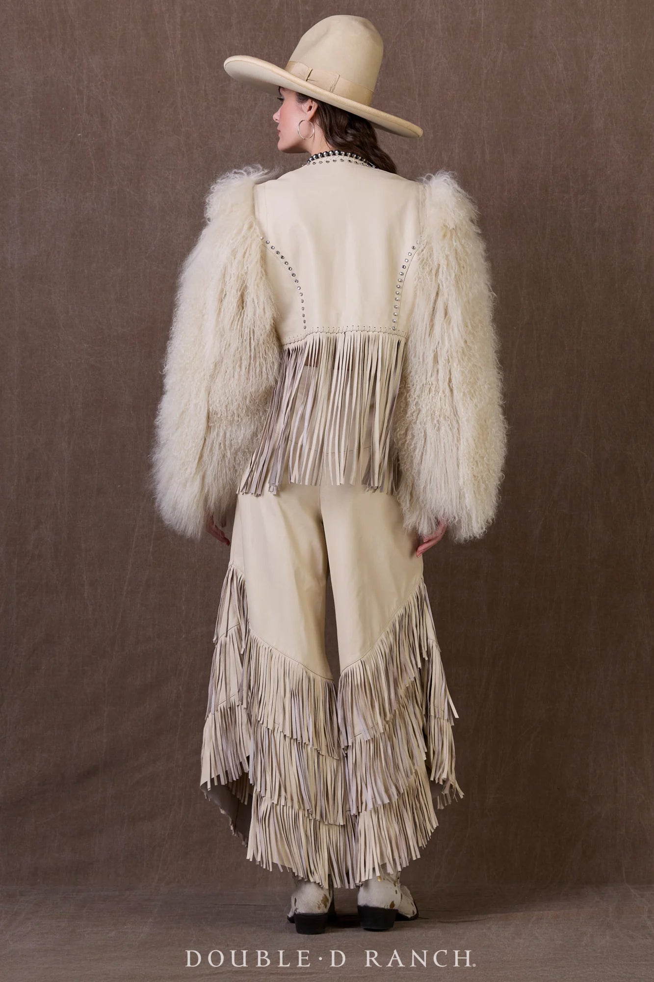 Vegas Woolie Jacket by Double D Ranch - White