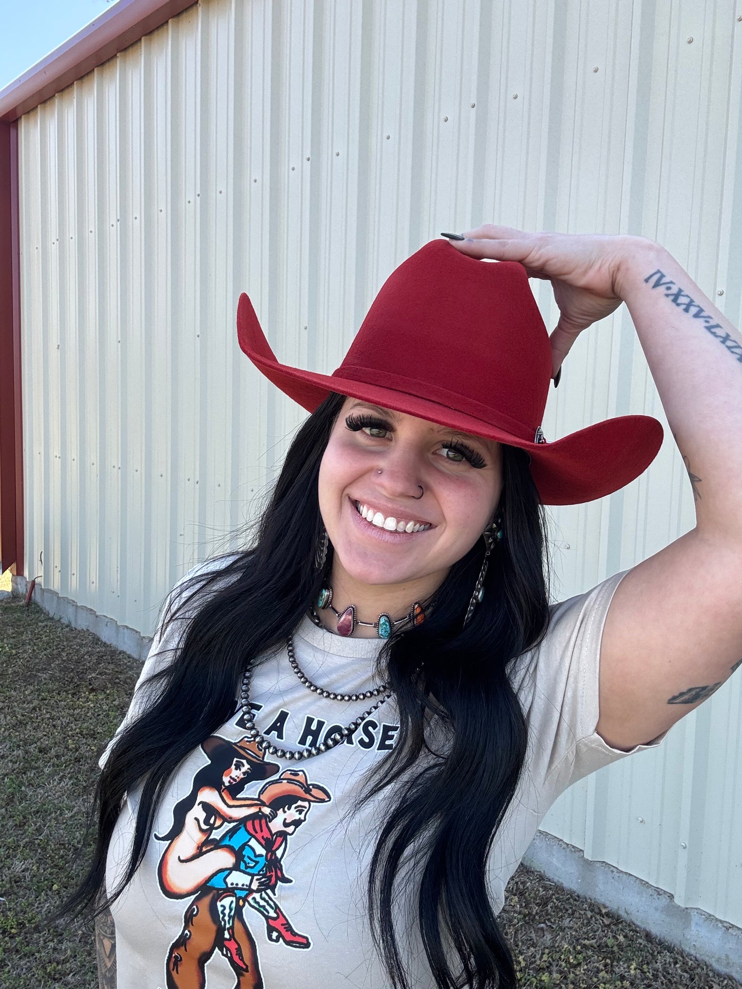 The Trailblazer – 4X Red Cowboy Hat (Unisex)