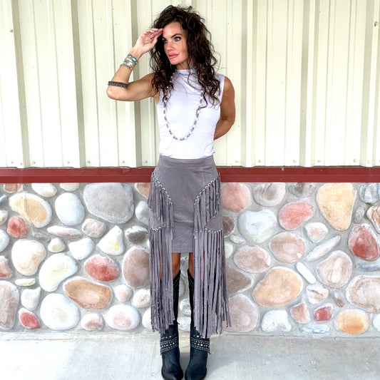 Iron Horse Suede Skirt