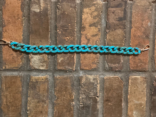 Turquoise Plastic Bag Chain