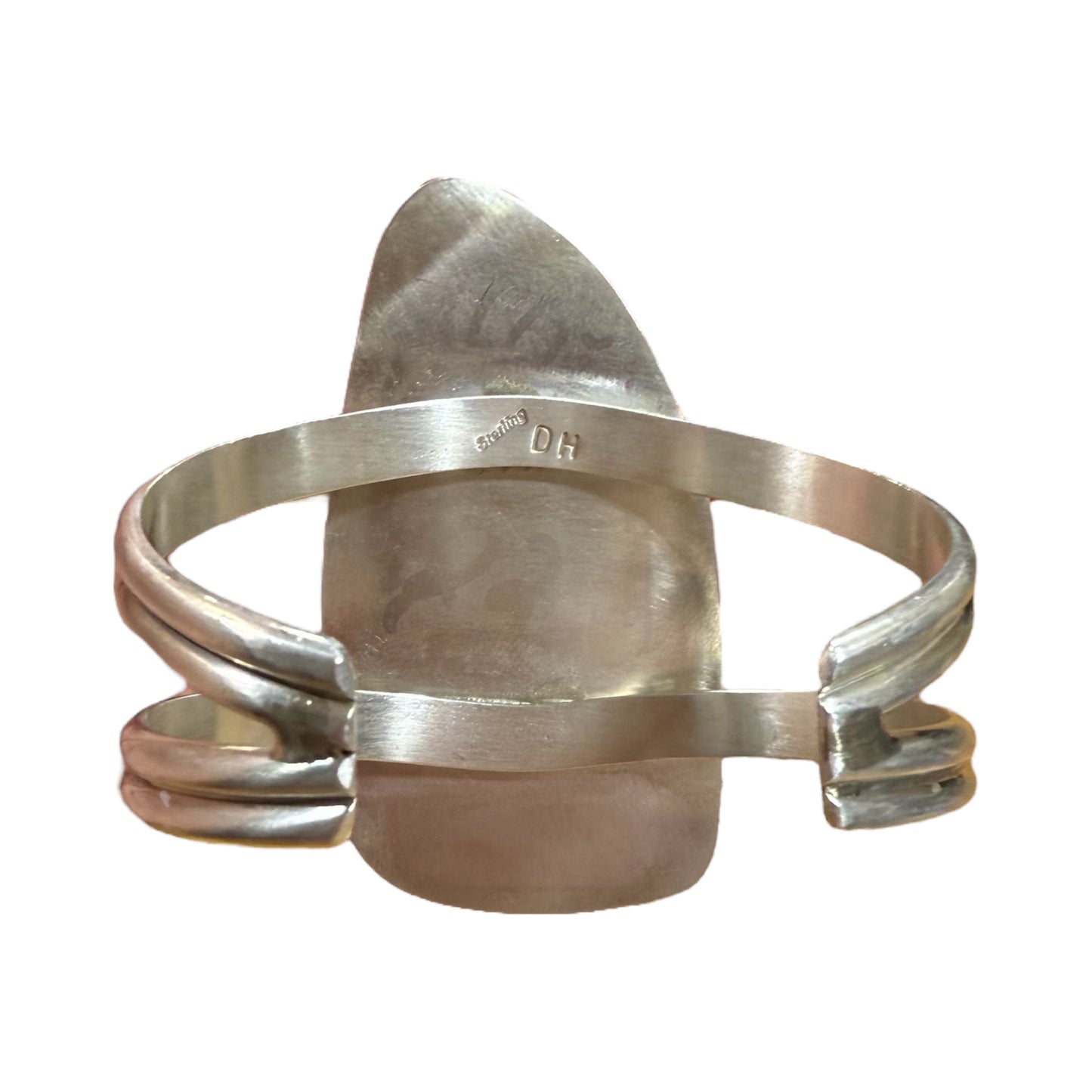 Turquoise Stone Statement Cuff by Danny Hinnio
