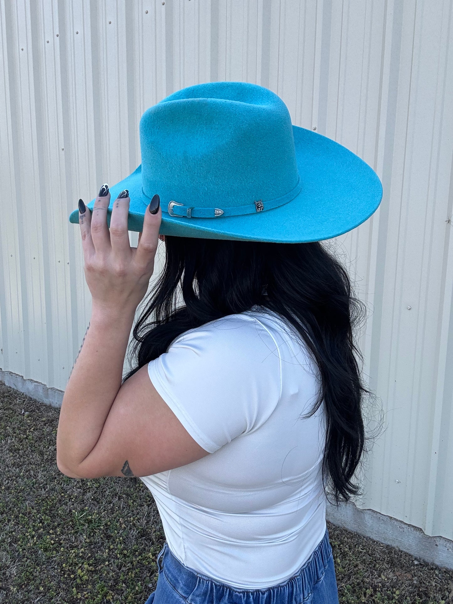 The Trailblazer – 4X Neon Turquoise Cowboy Hat (Unisex)