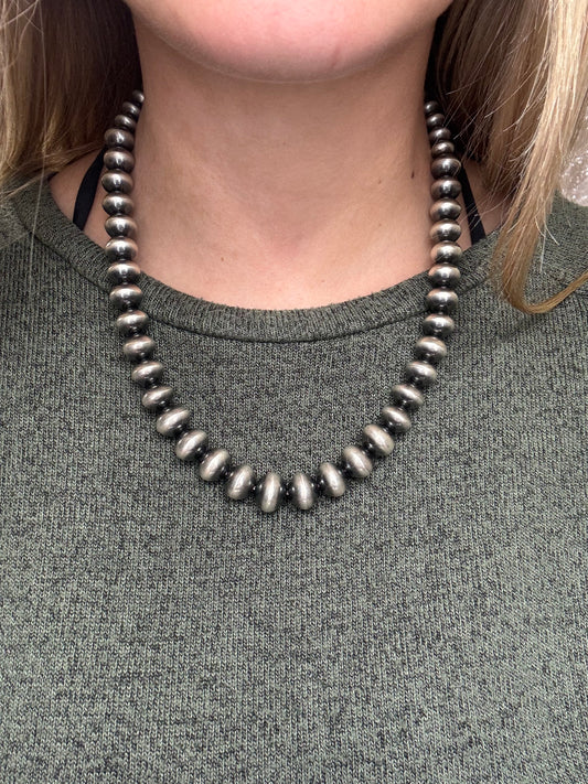 20” 12mm Navajo Pearls #911-17 by Ruby BH, Navajo