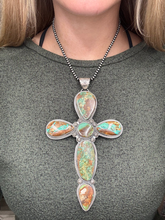Royston & Mantis #911-18 Cross Pendant by Jeff Largo