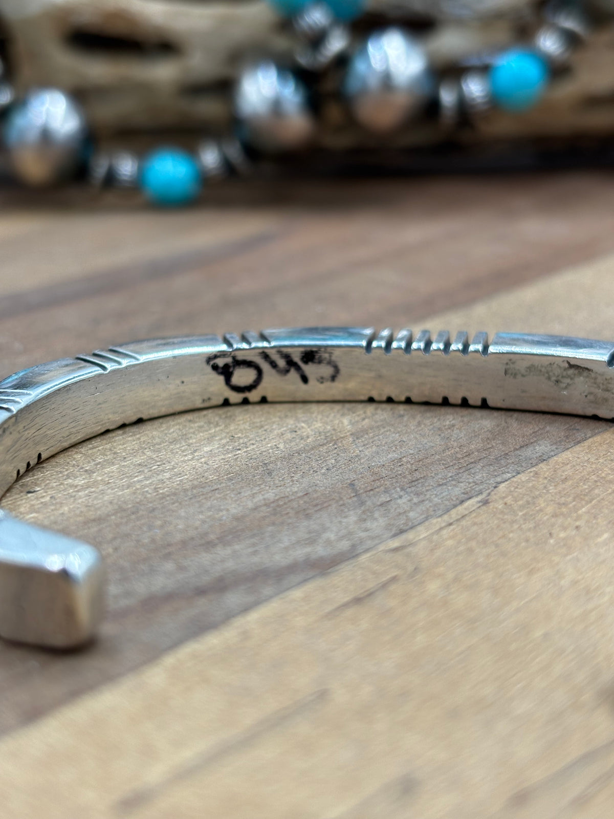 Silver Cuff #911-21 by Konnie Henry, Navajo