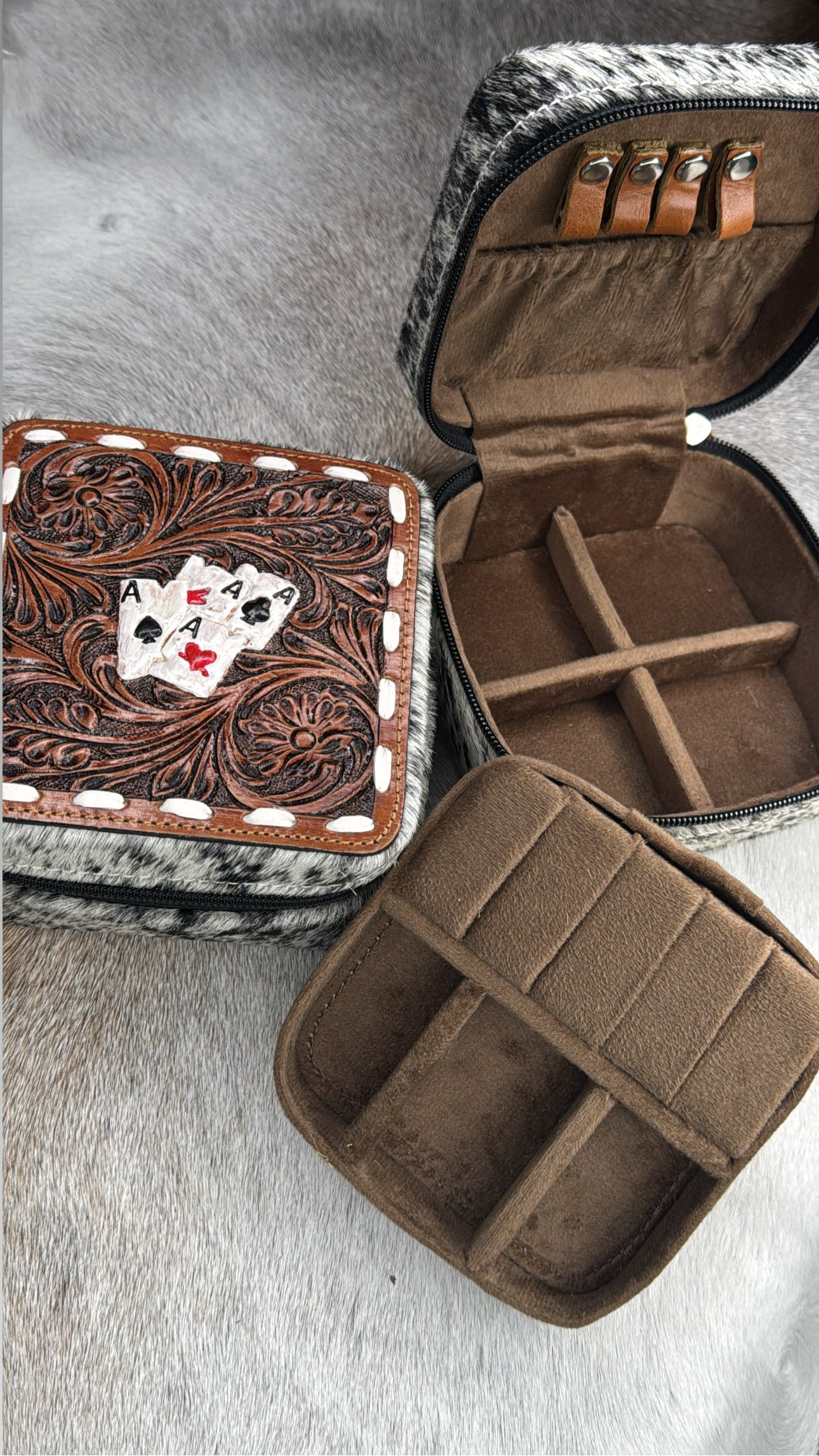 Aces High Double Decker Jewelry Travel Case