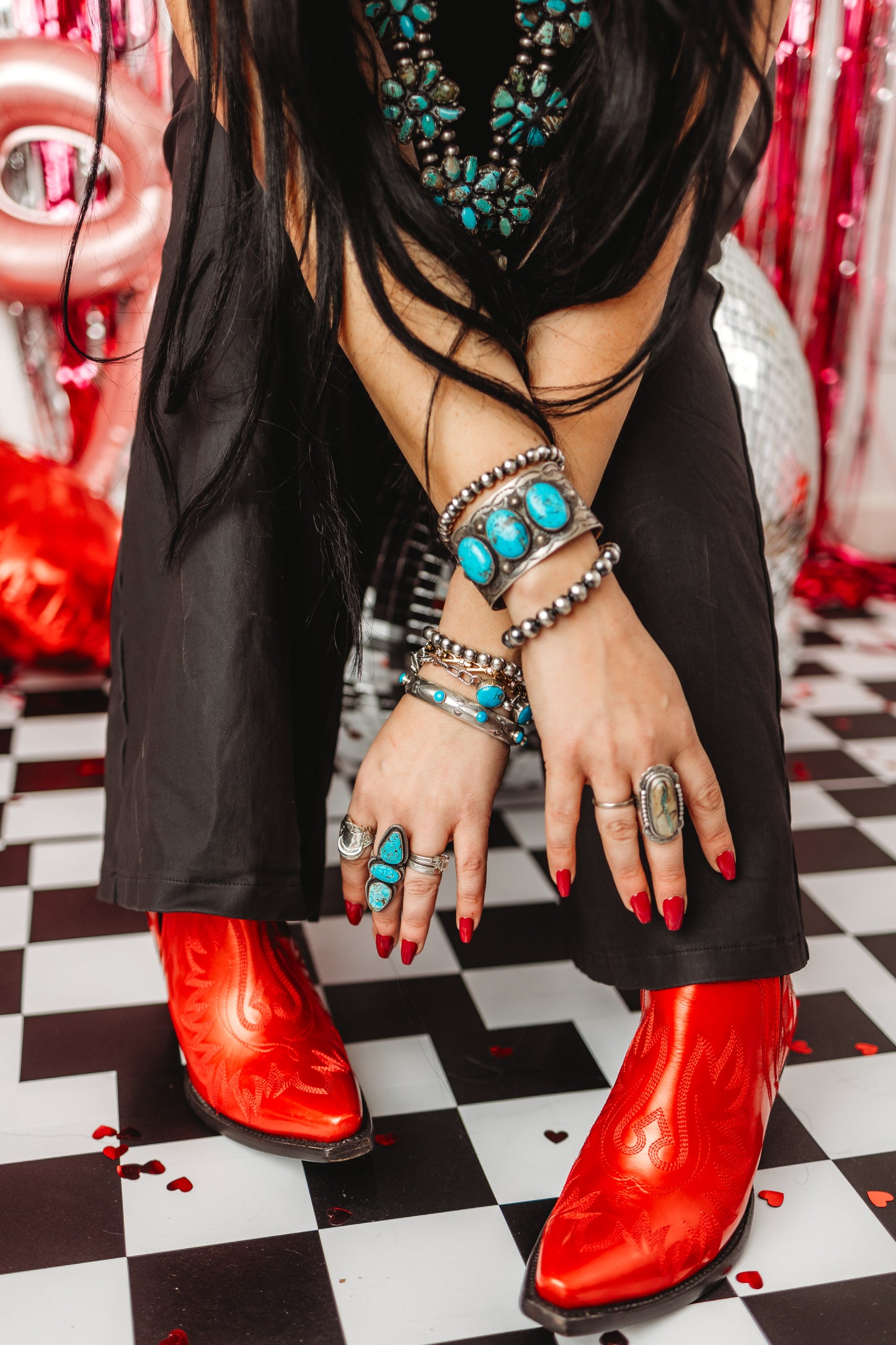 Ariat Queen of Hearts Dixon Red Boot Sizes 5.5, 6, 6.5, 7, 7.5, 8, 8.5, 9, 9.5, 11