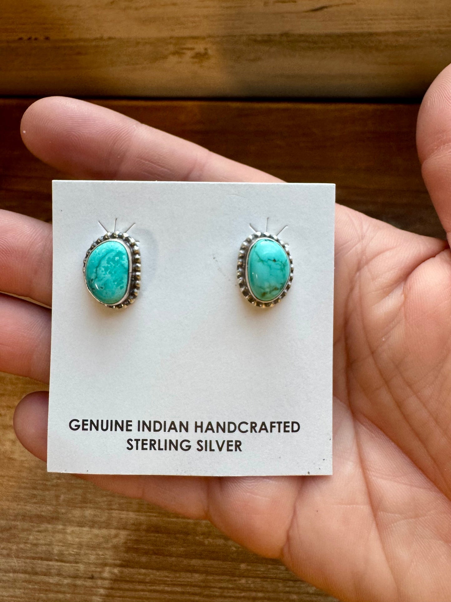 Royston Turquoise 20" Necklace Lariat and Earrings Set by Darrin Livingston