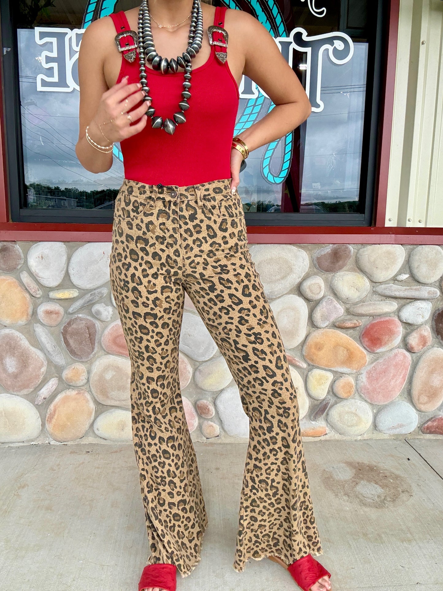 Wild Side Leopard Flares (Regular & Plus Size)