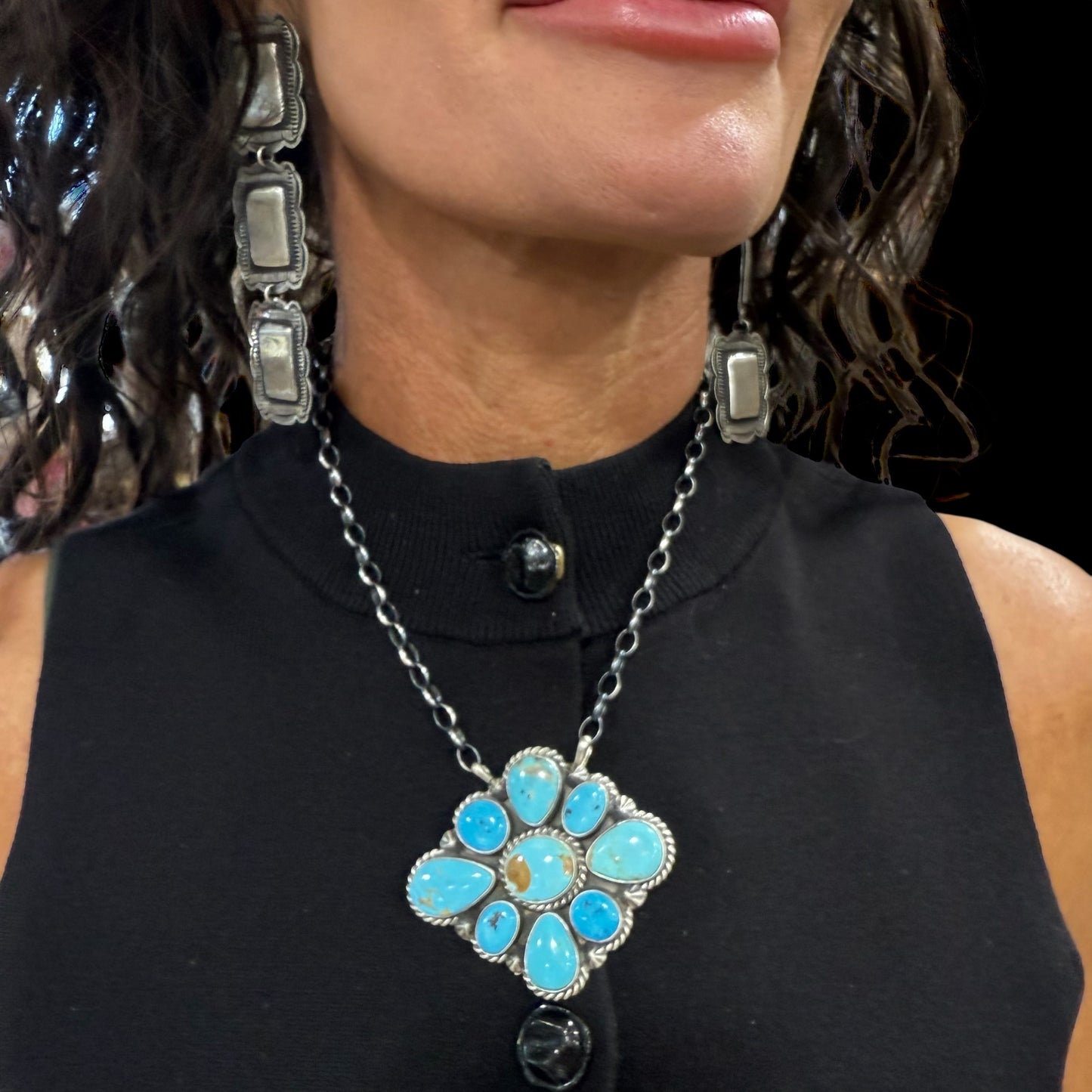 16" Kingman Cluster Necklace Elouise Kee