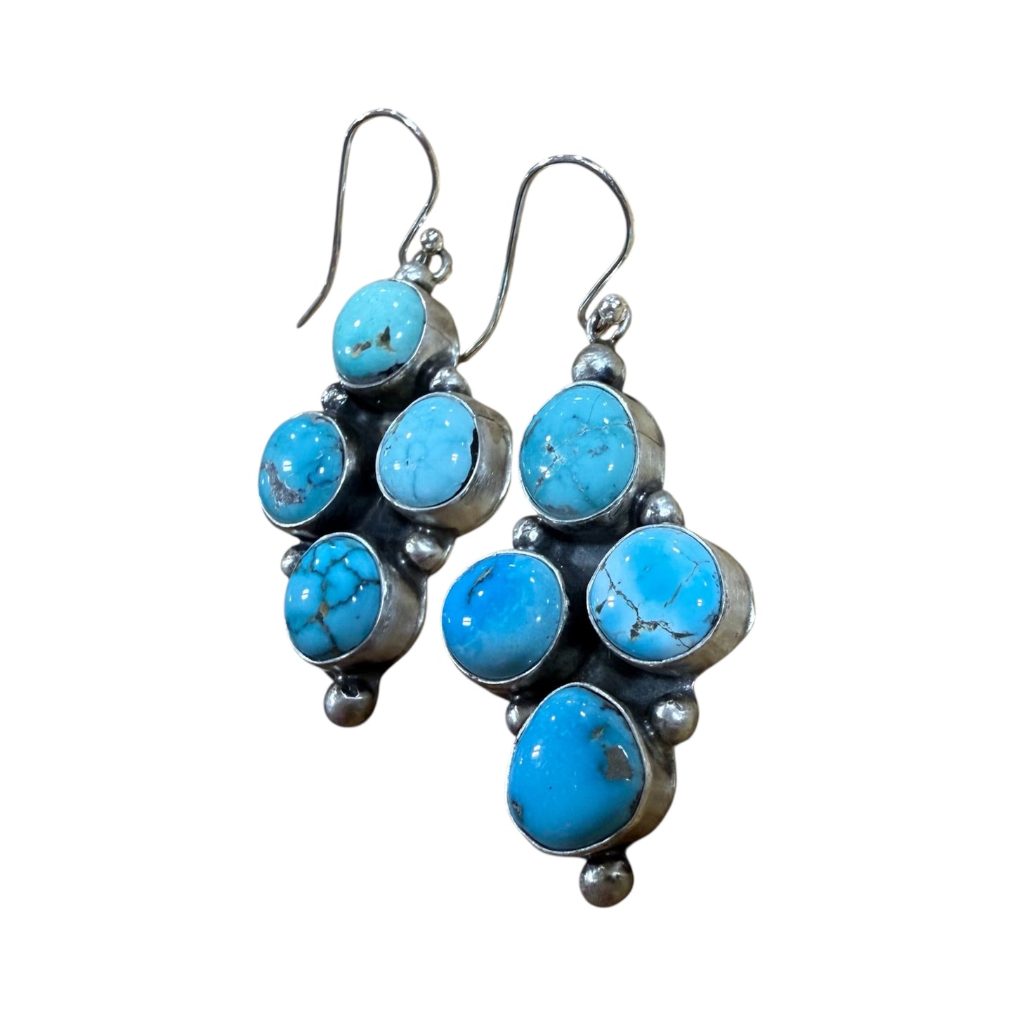 Mixed Stones Dangle Earrings by Ella Peters