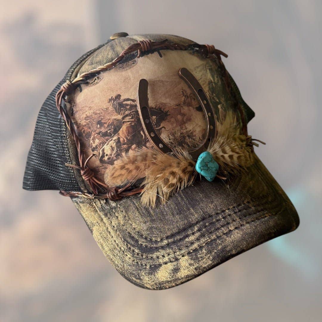 Vintage Horseshoe Trucker Hat