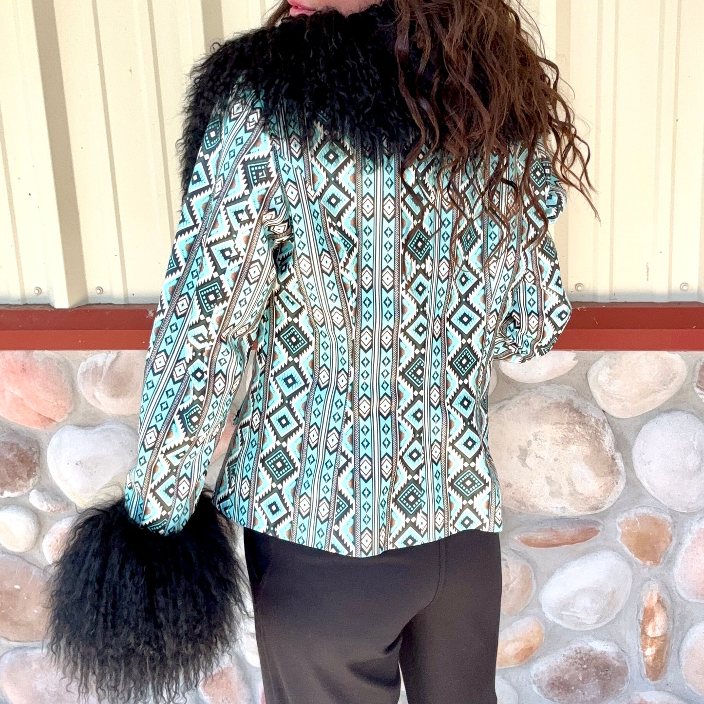 Rodeo Royalty Leather and Lamb Fur