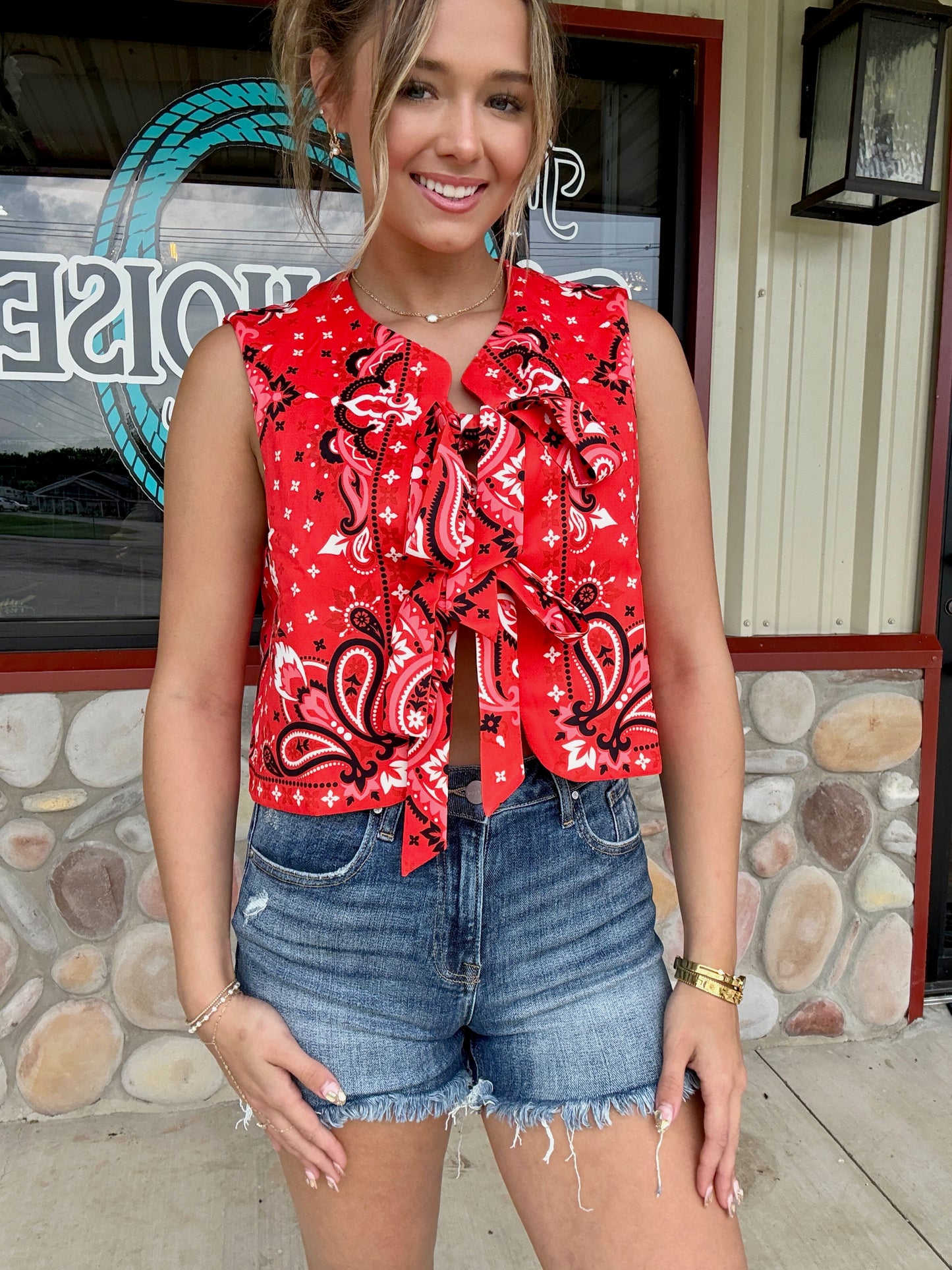 The Red Dirt Rodeo Bow Tie Vest