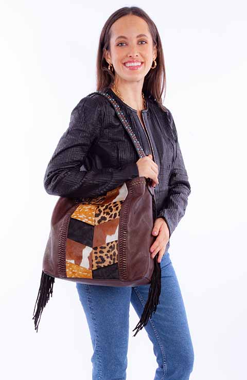Patchwork Hide Handbag