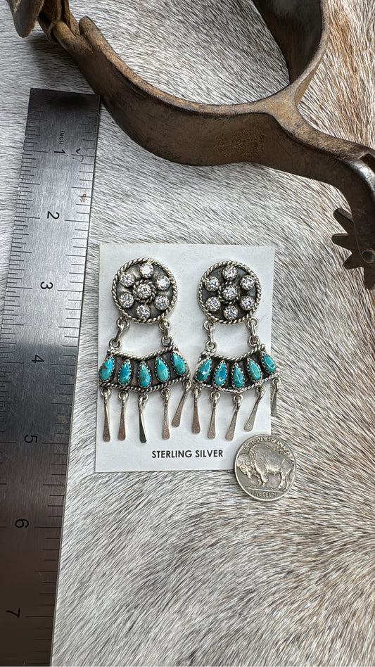 Cluster Chandelier Earrings