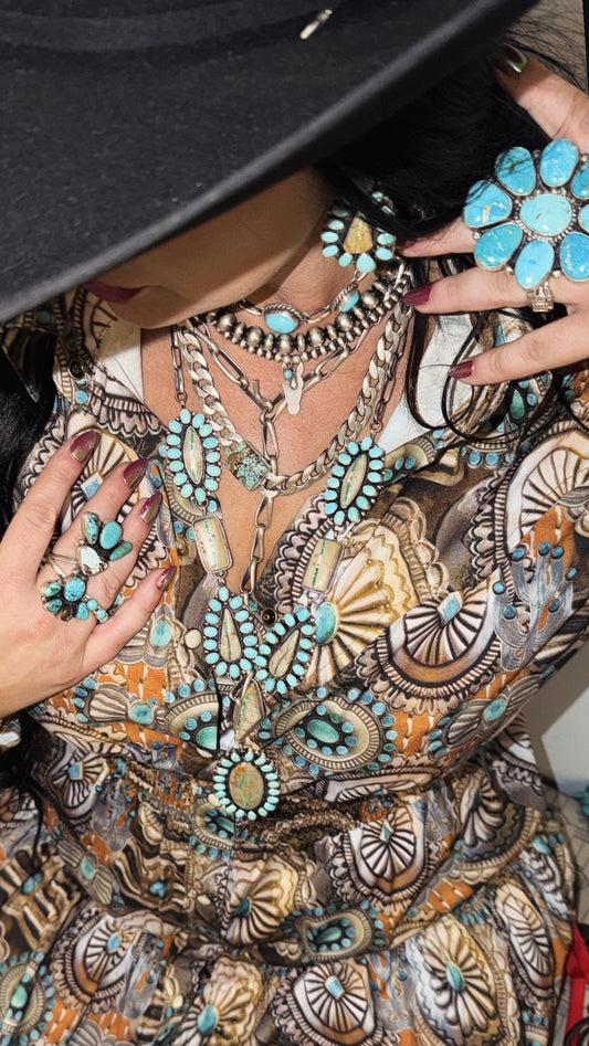 Concho Canyon Ruffle Dress