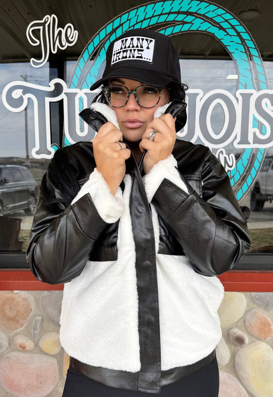 The Cool Girl Black & White Jacket