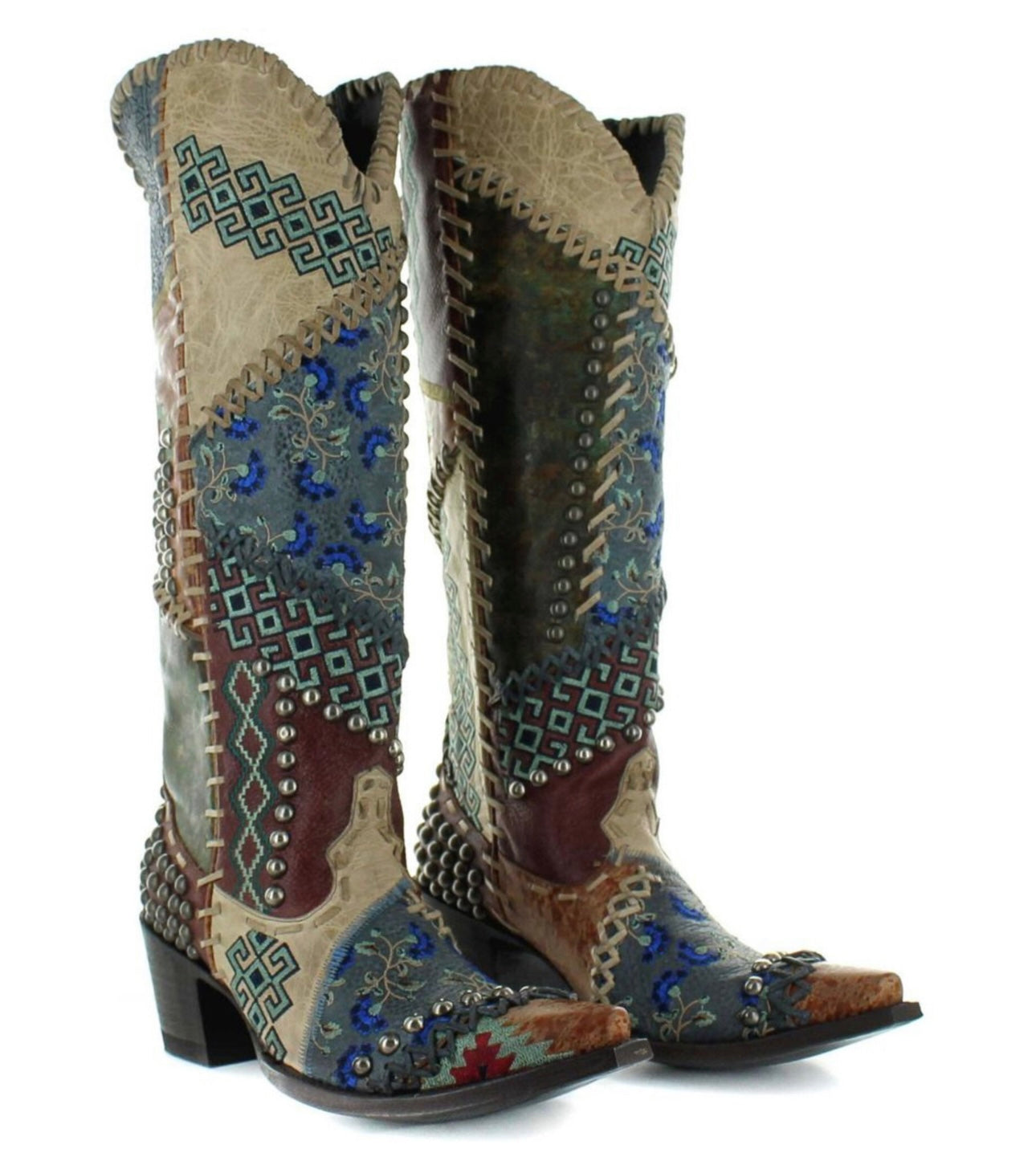 Double D Ranch by Old Gringo Blowout Blue Boot Sizes 6, 7, 9.5