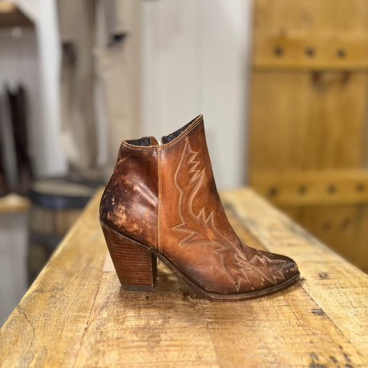 Liberty Black Ladies Avery Boho Drica Red Brown Ankle Boots LBOL-711816