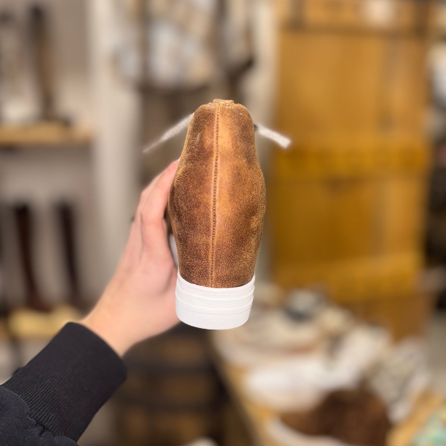 Keep It Fleece Hidden Wedge Lace Up Sneaker Style Shoe