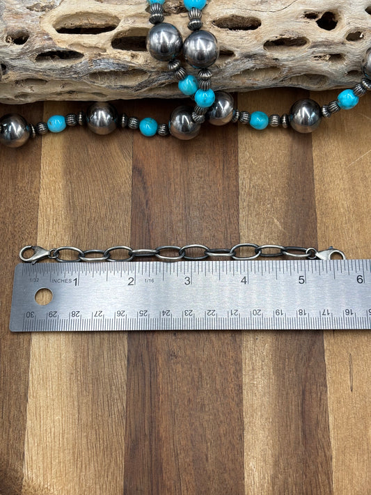XXL Double Clasp Sterling Silver Extender 5.5”