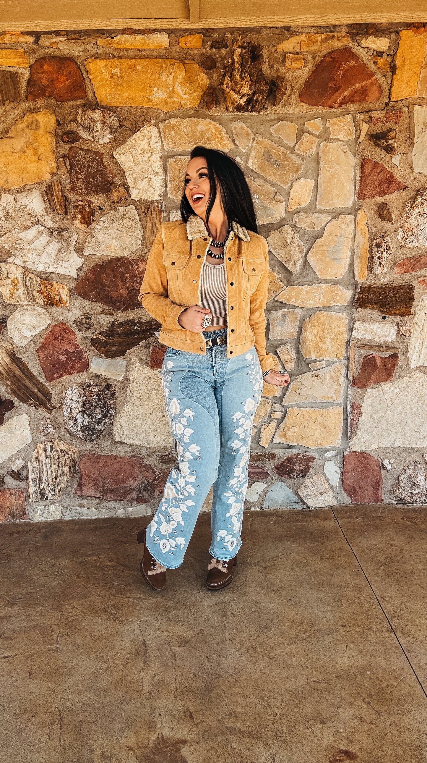 The Mona Embroidered Jeans