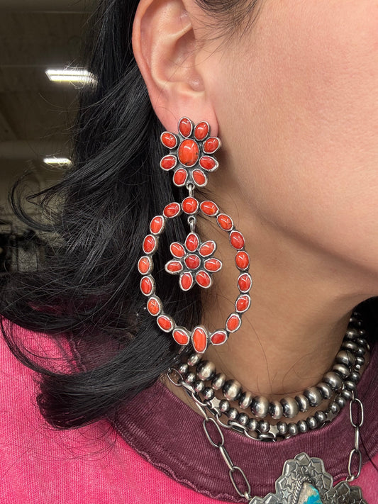 Coral #913-2 Earrings by Federico Jimenez