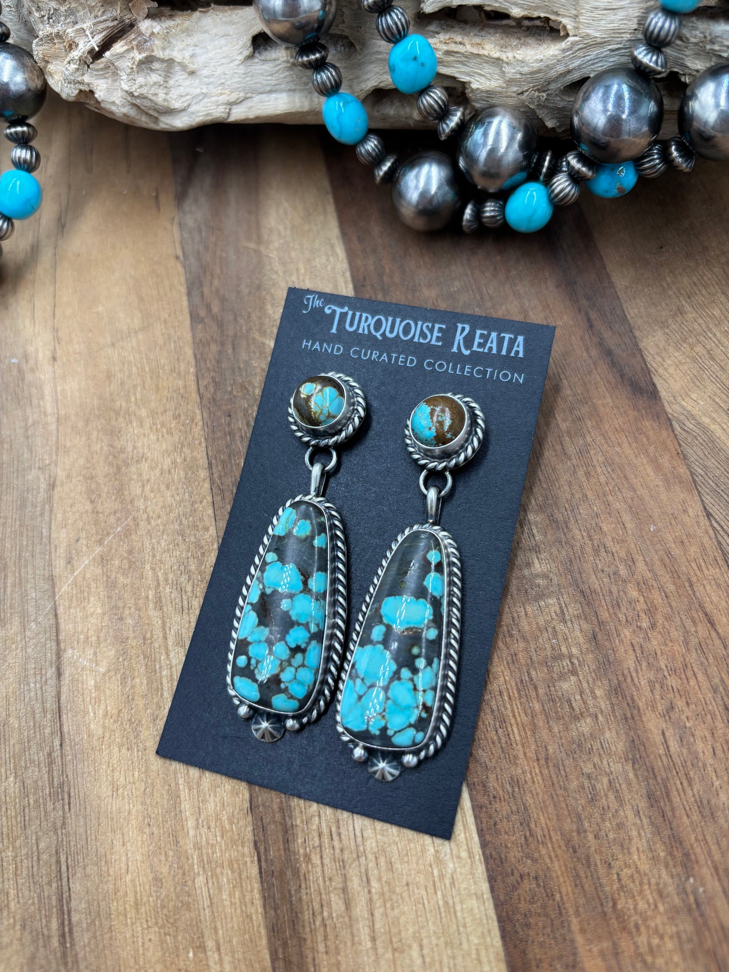 Mine #8 #812-14F Earrings by Chassity Belone, Navajo