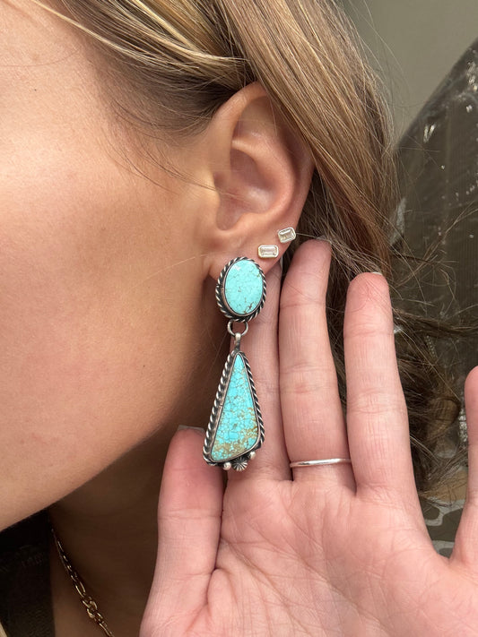 Mine #8 #812-11D Earrings by Chassity Belone, Navajo