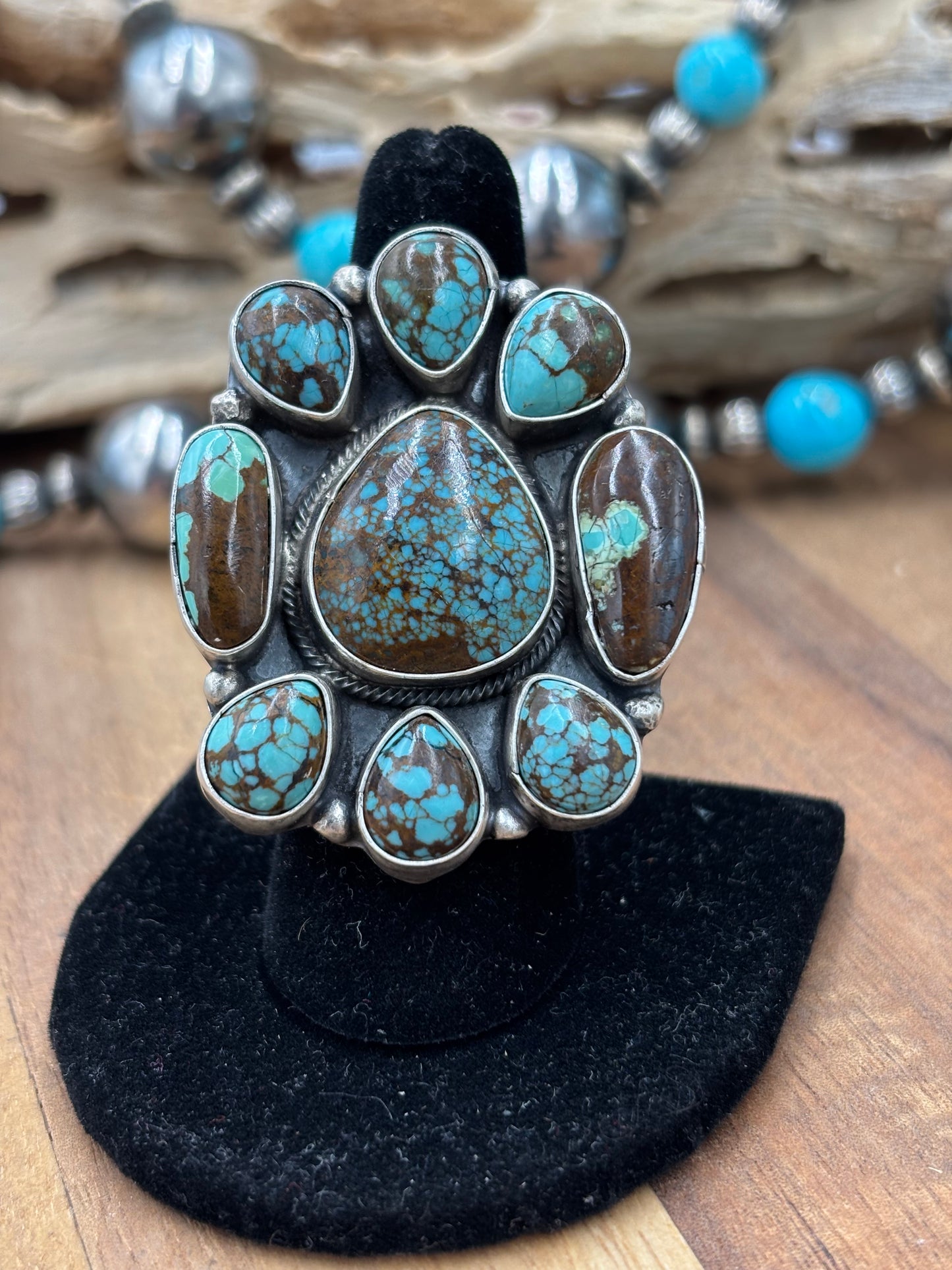 Egyptian Prince #578 Sz 8 Ring by Ella Peter, Navajo