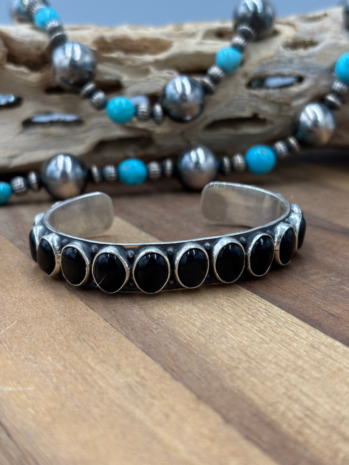 Black Onyx Cuff #9826-9 by Federico Jimenez