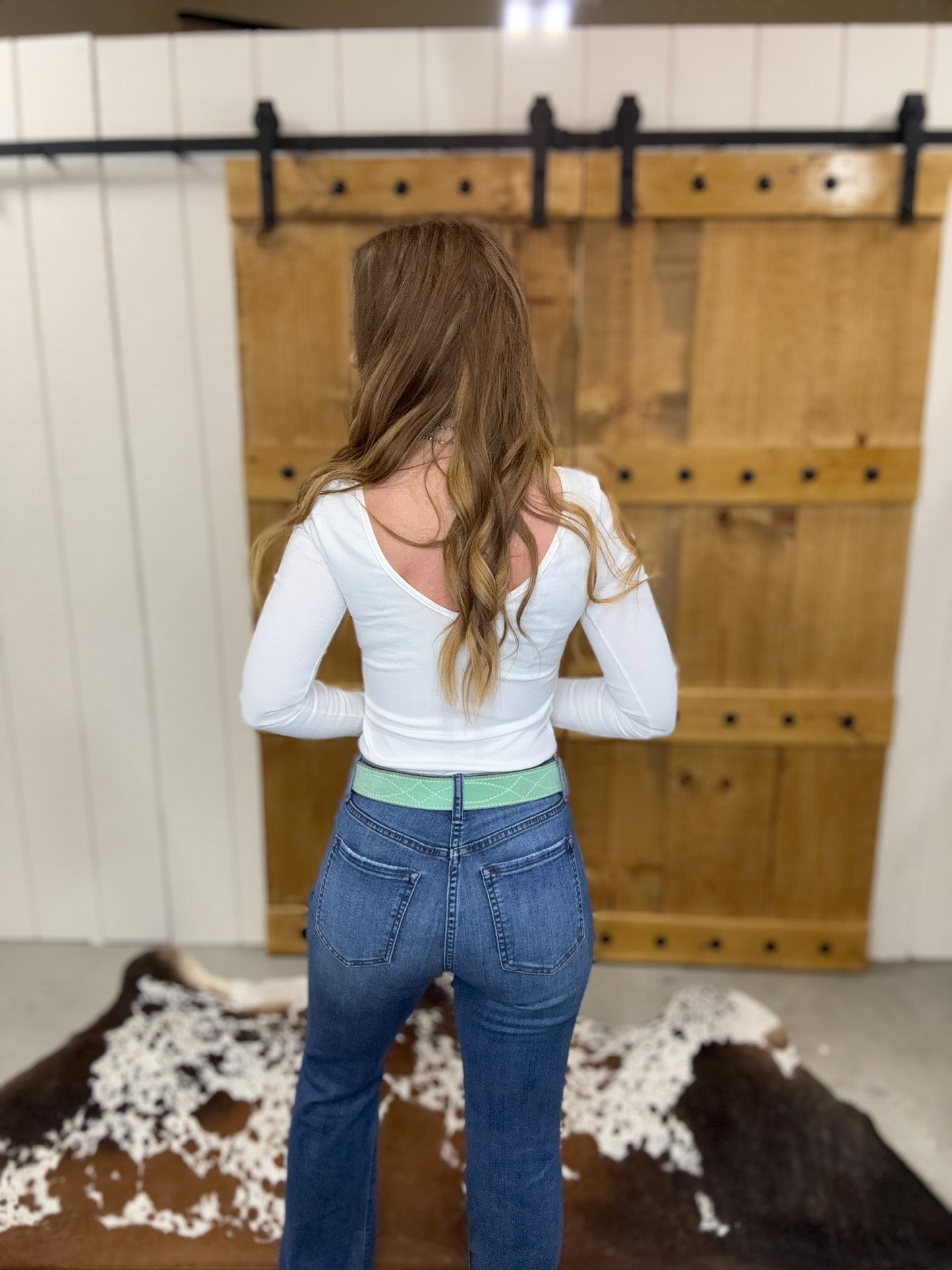 The Candi White Cutout Longsleeve Bodysuit Top