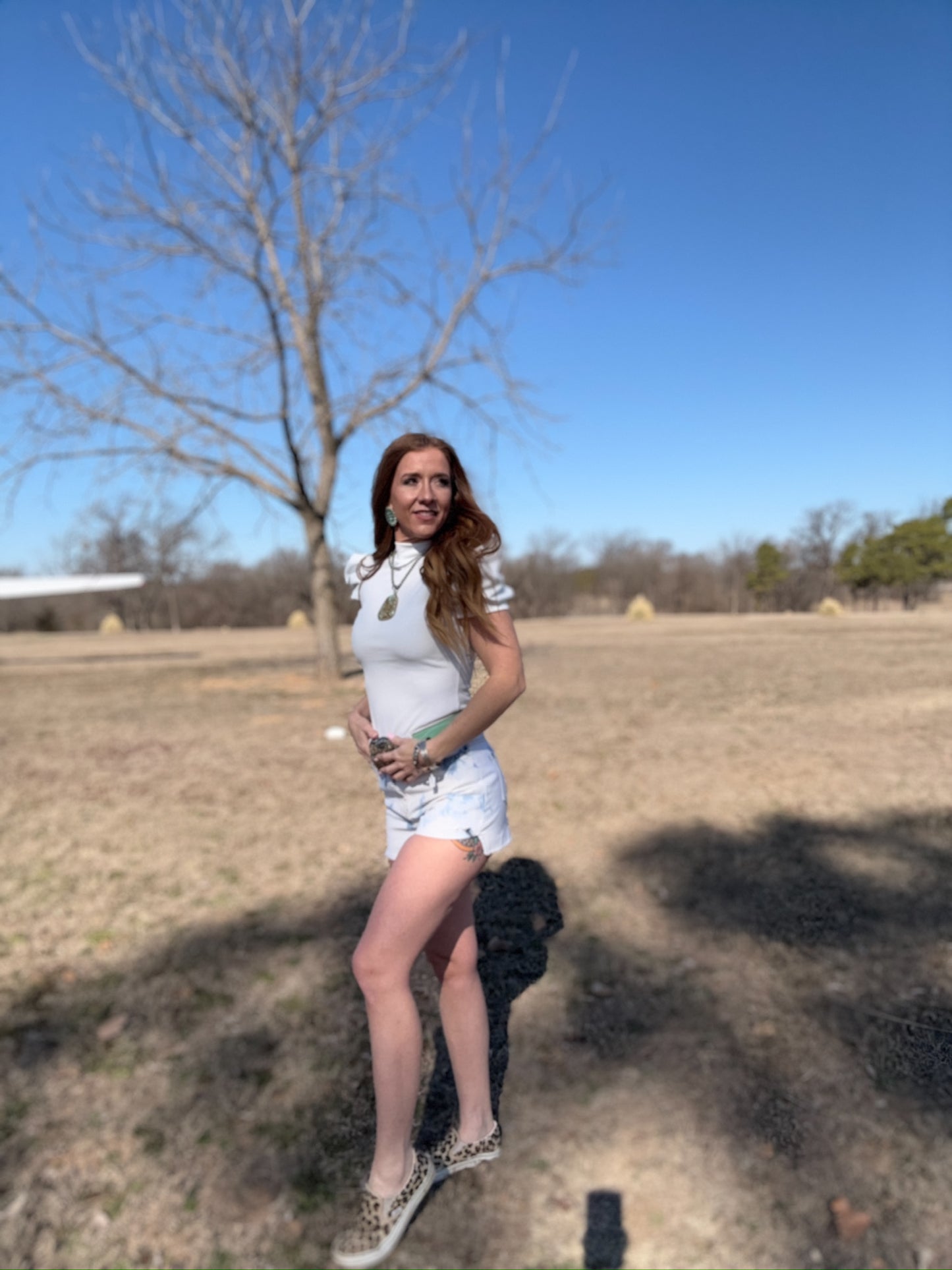 The Victoria White Puff Sleeve Bodysuit Top