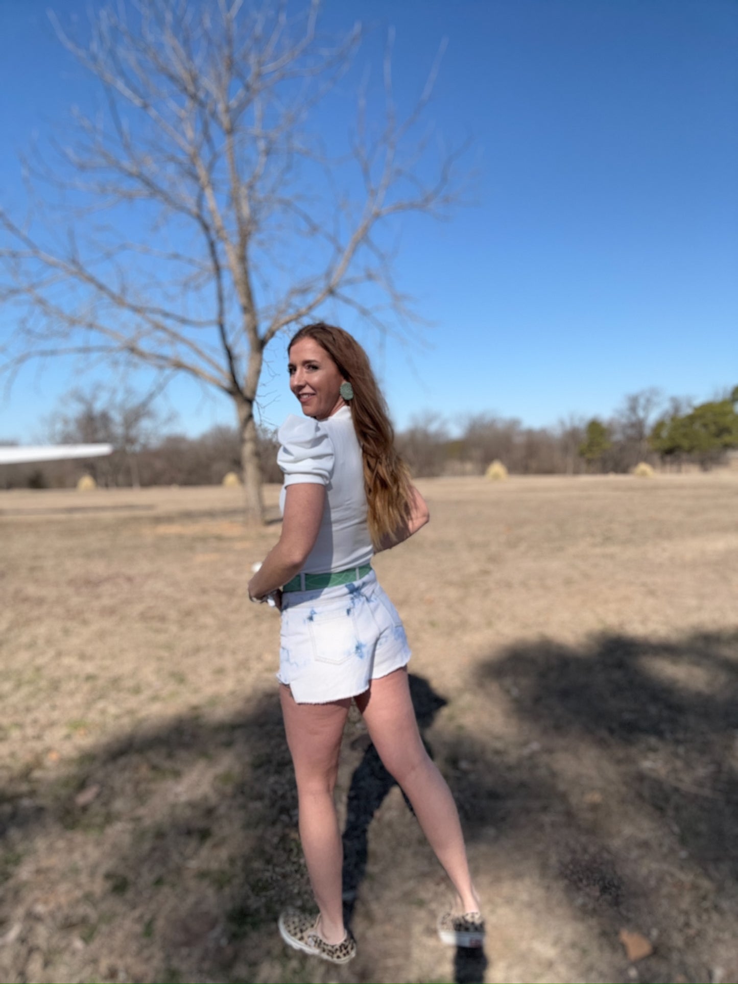 The Victoria White Puff Sleeve Bodysuit Top