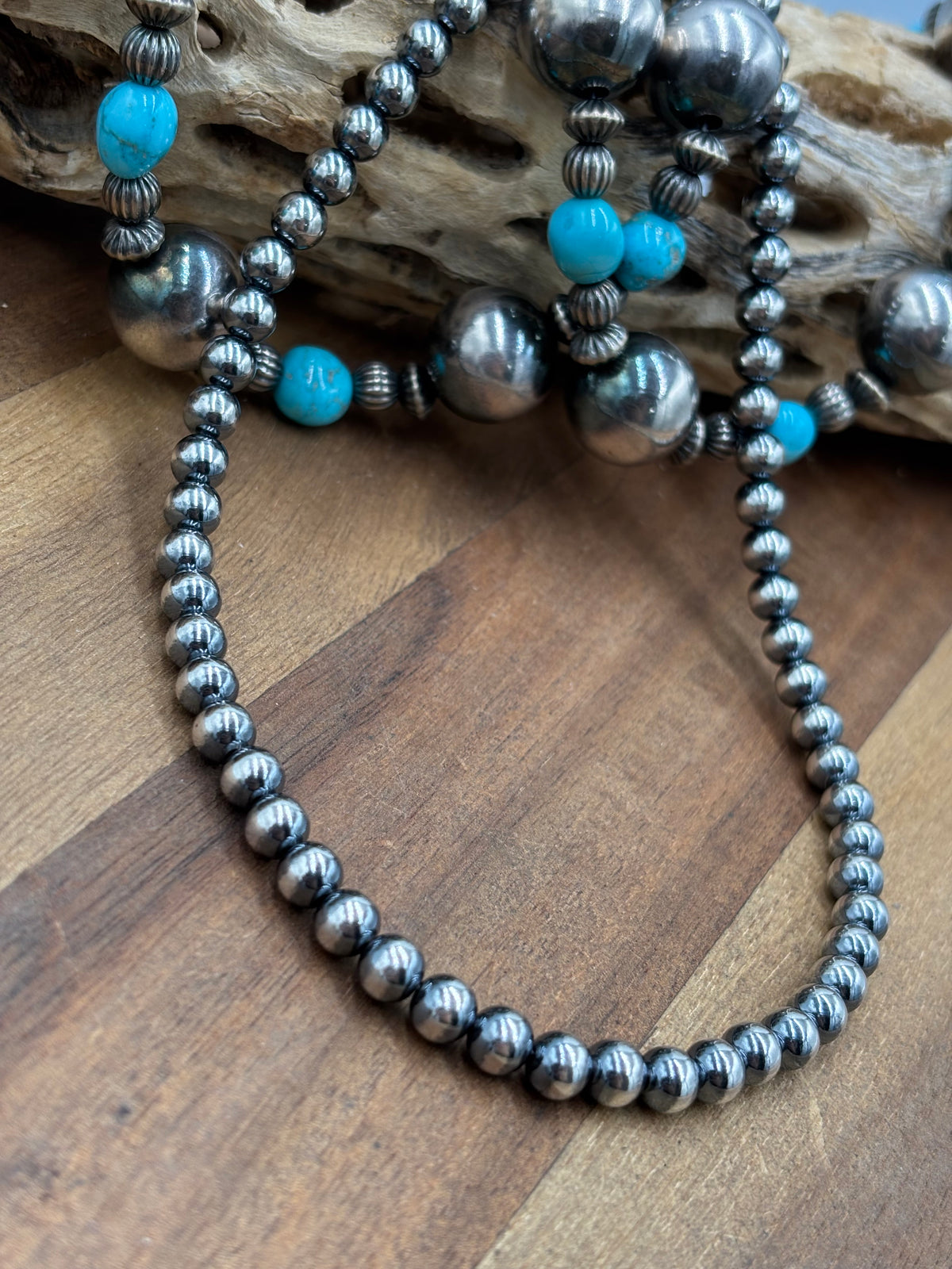 14" 6mm #917-6 Sterling Silver Pearl Necklace
