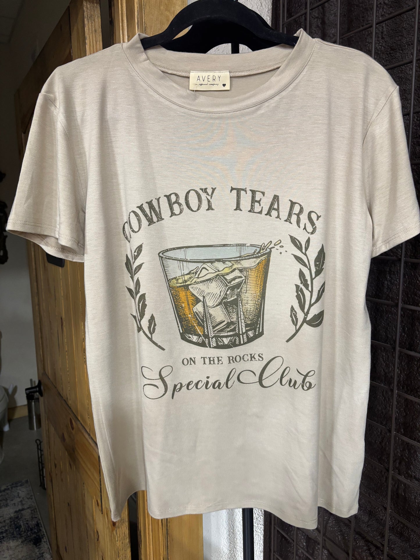 Cowboy Tears On the Rocks Tee Shirt