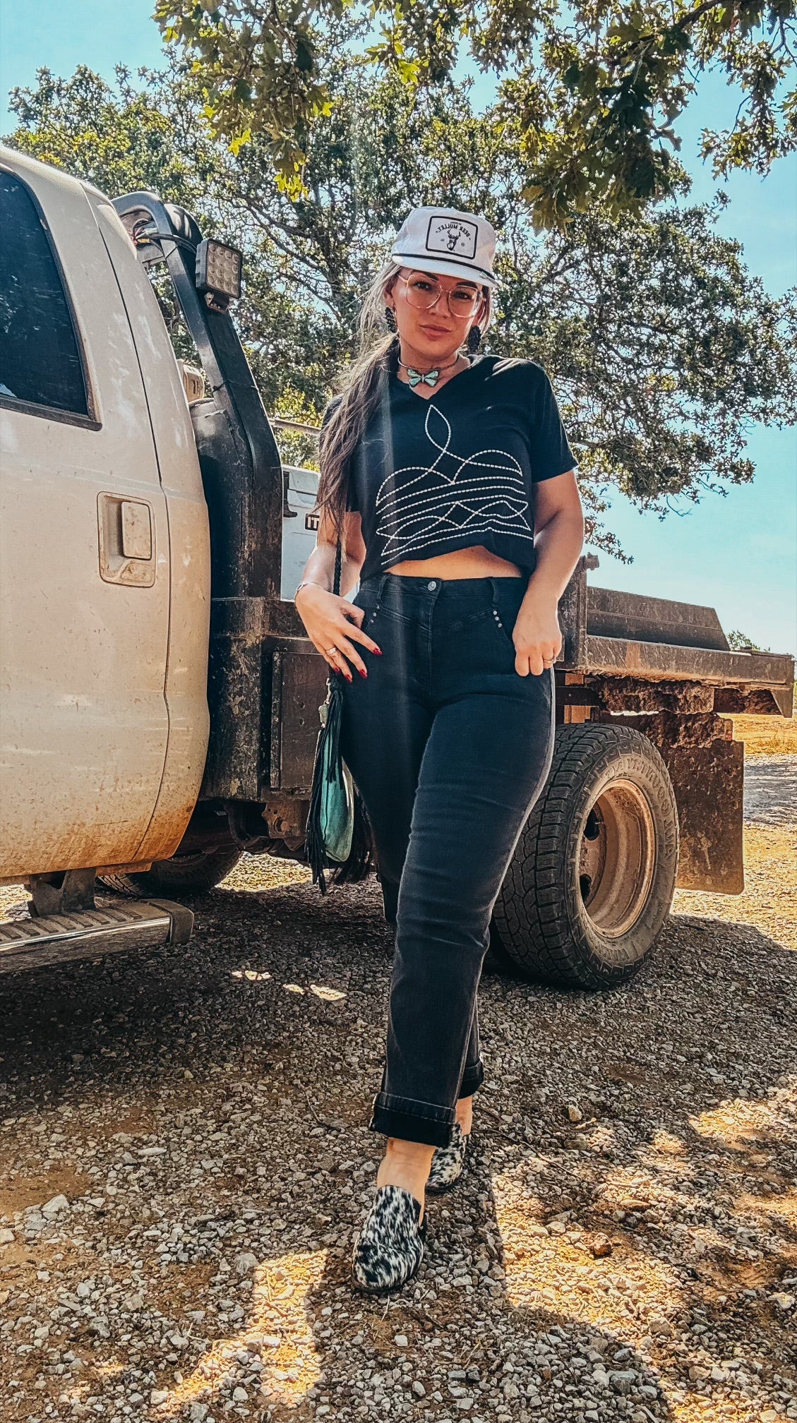 The Bandita Black Tapered High Rise Bootcut 90's Vintage Jeans Regular & Plus Sizes (Tummy Control)