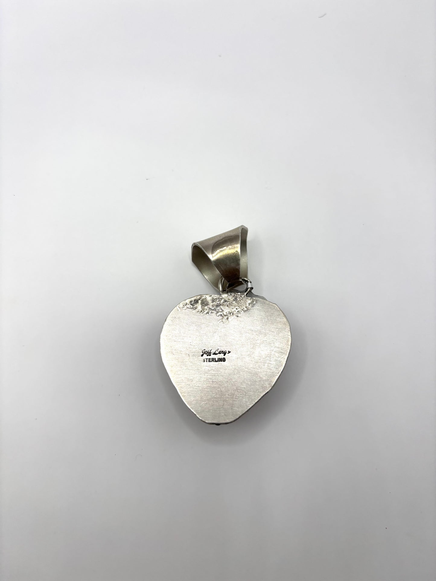Pink Conch Heart Pendant By Jeff Largo