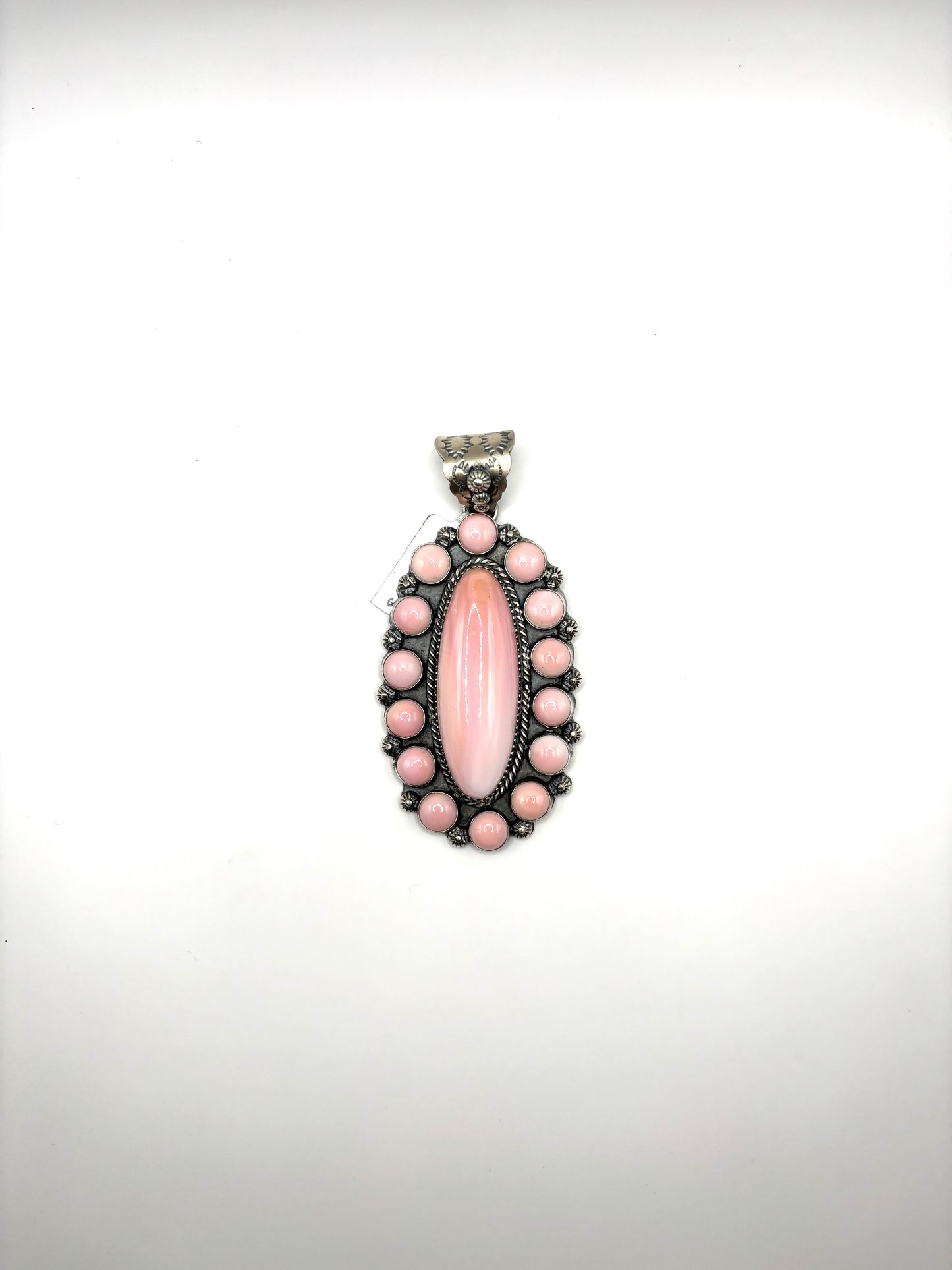 Pink Conch Cluster Pendant by Ned Nez