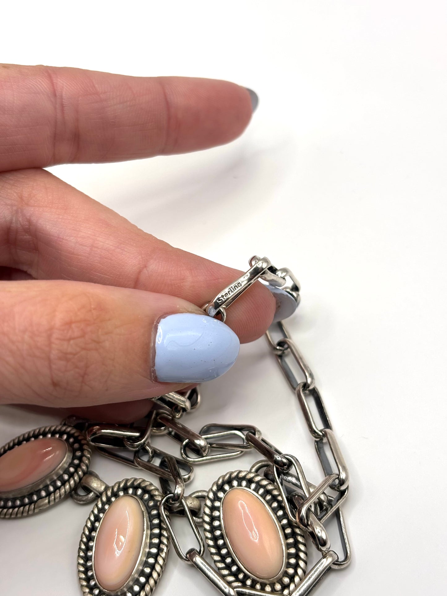Pink Conch Charm Necklace by Zia