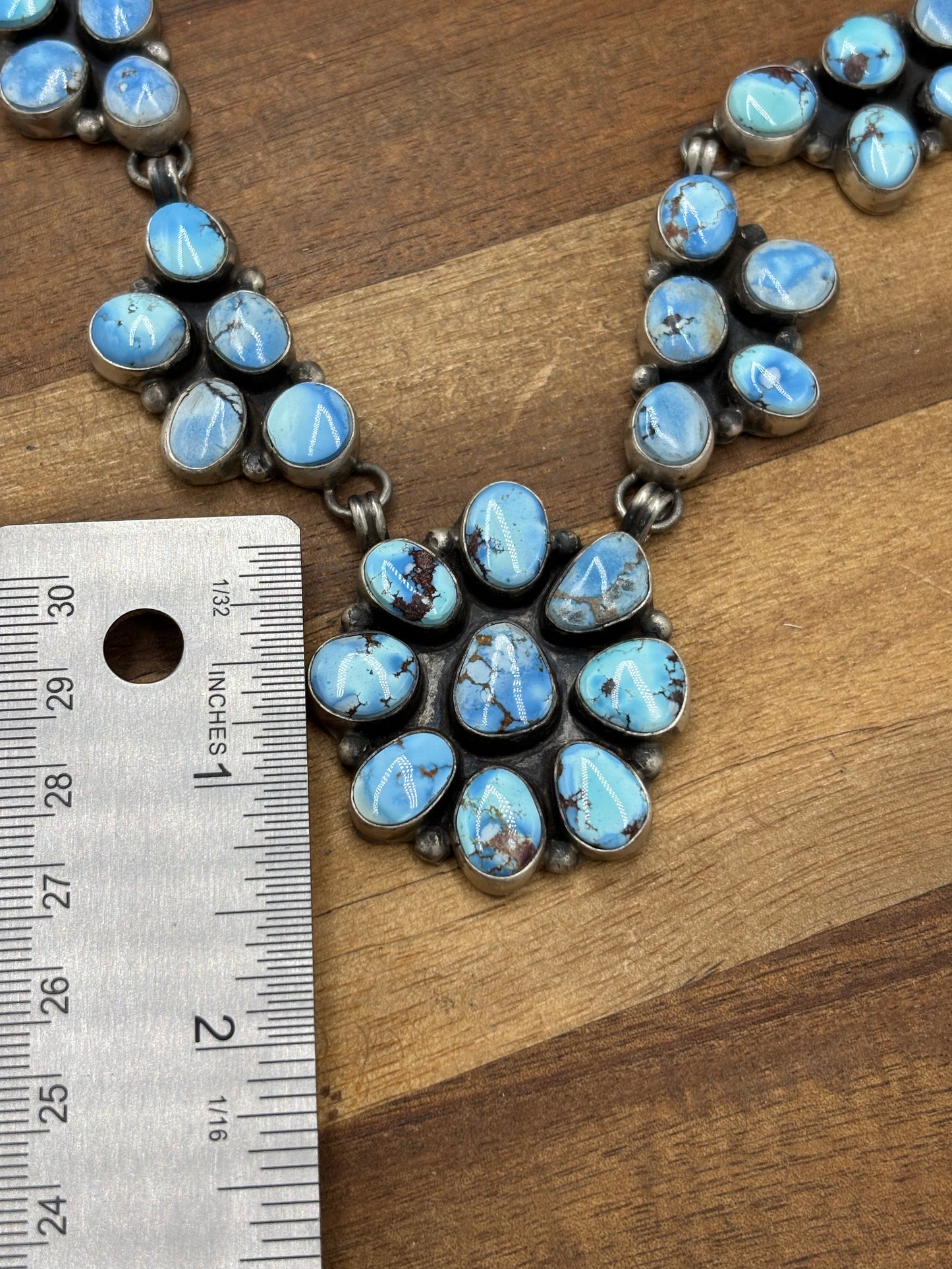 Golden Hills #101-8 Statement Necklace Set by Ella Peter, Navajo