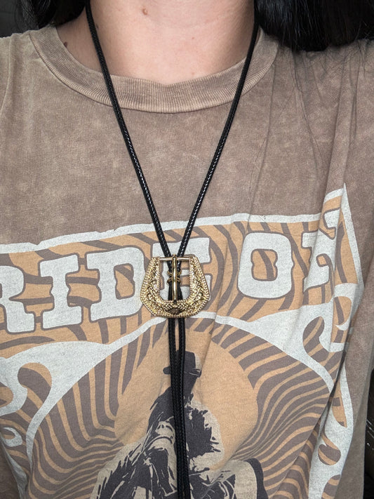 Gold Mini - Bolo Betty Necklace by Hillbetty