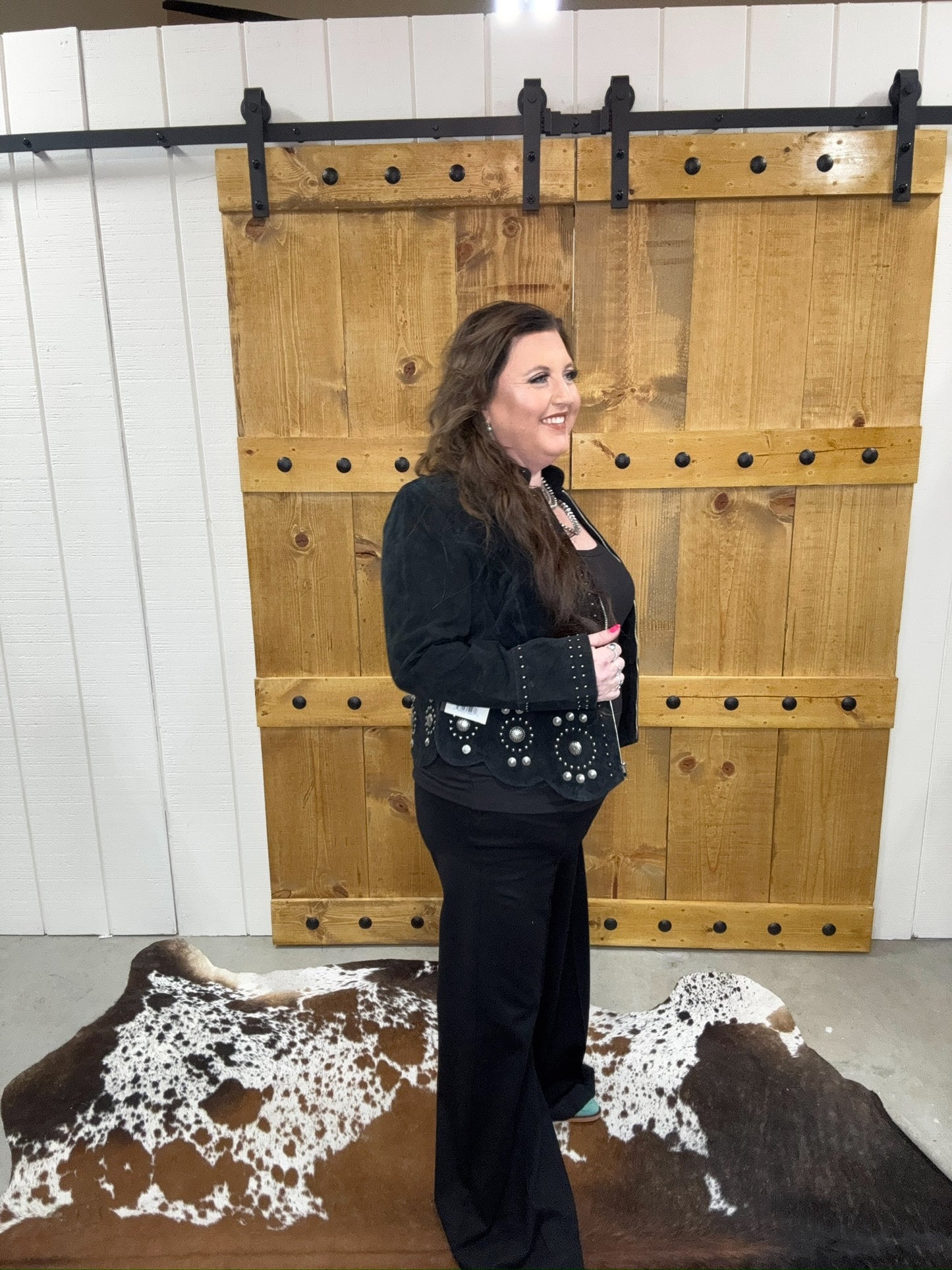 Scully Black w/ Conchos Jacket L191 size XXL