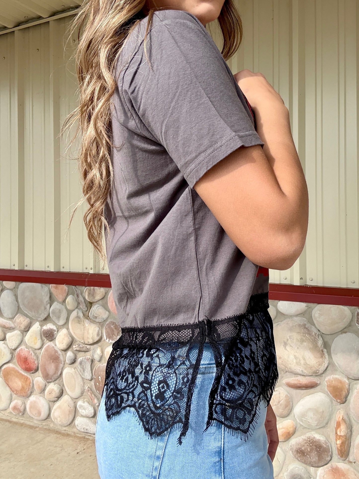 Blaze Your Own Trail Lace Tee