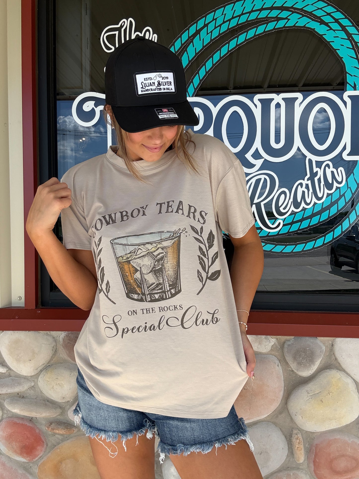 Cowboy Tears On the Rocks Tee Shirt