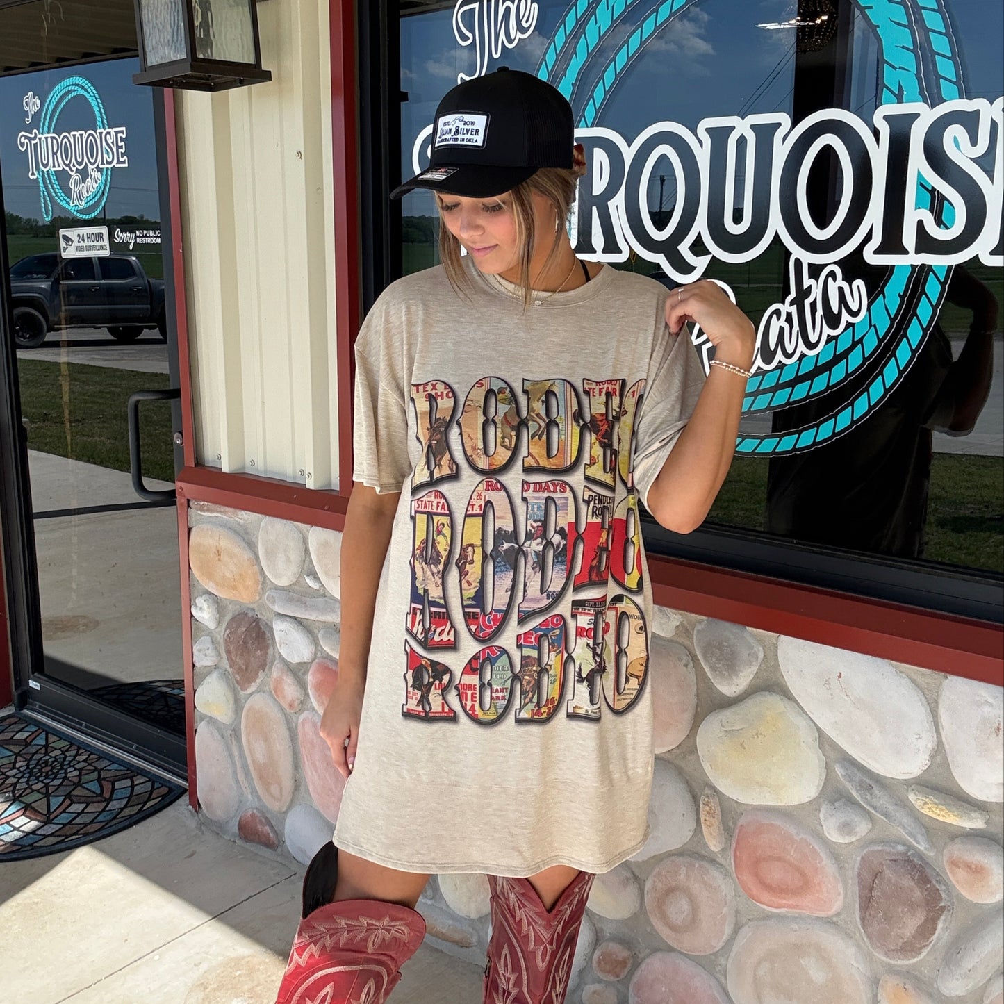 Vintage Rodeo Poster Tee Dress