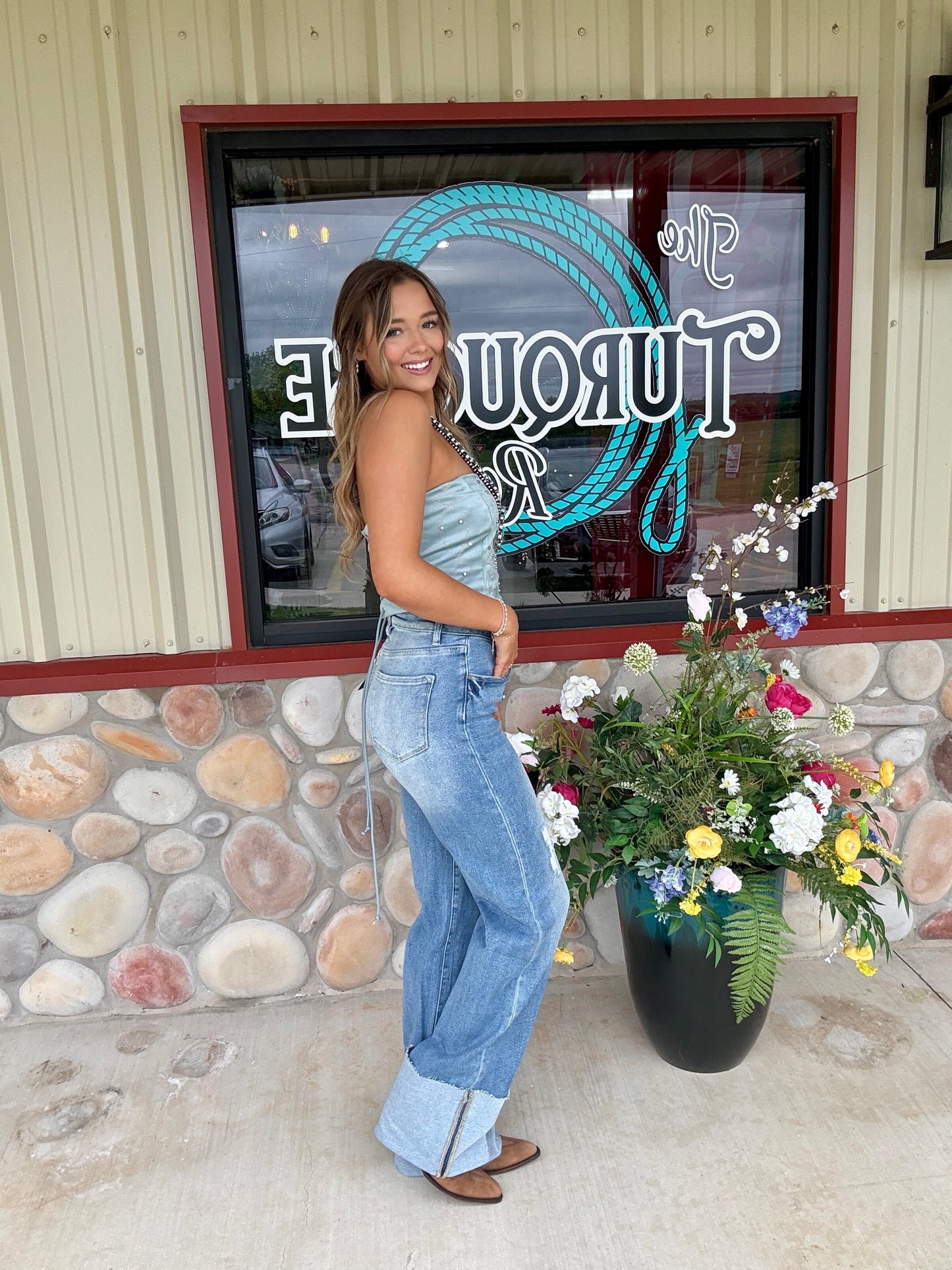 High Roller Wide Leg Jeans (Regular & Plus Size)
